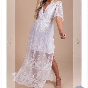 Bella Ella Boutique Light My Fire White Dress